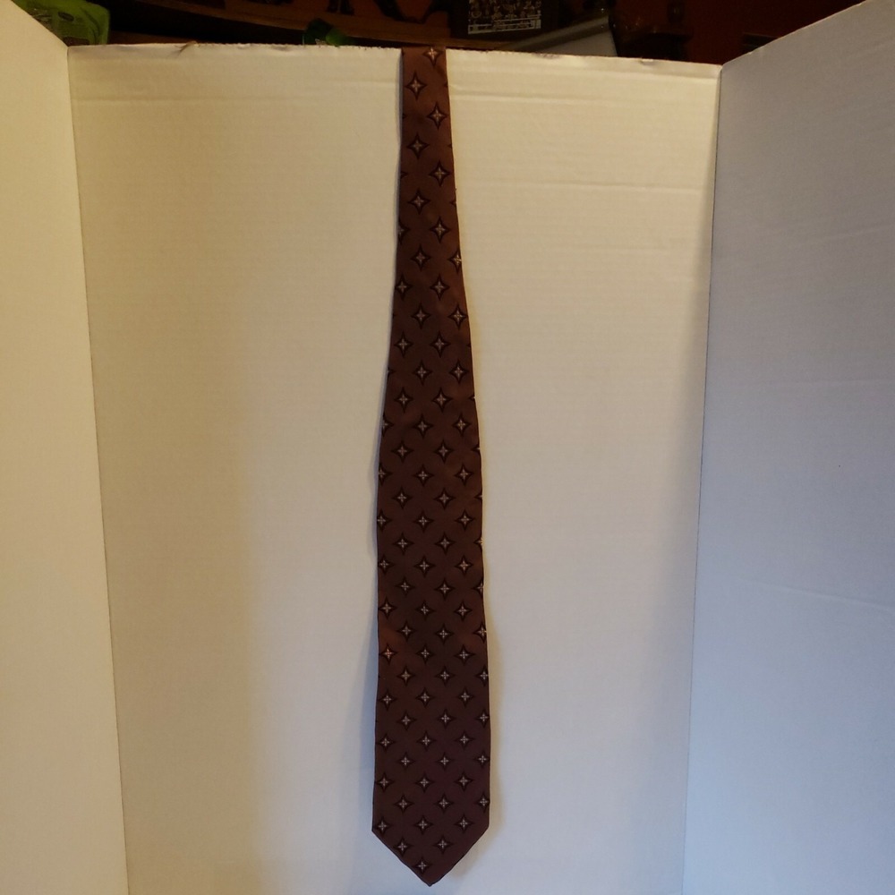 ARMANI tie CRAVATTE GEOMETRIC/Burgundy men's tie Made in Italy